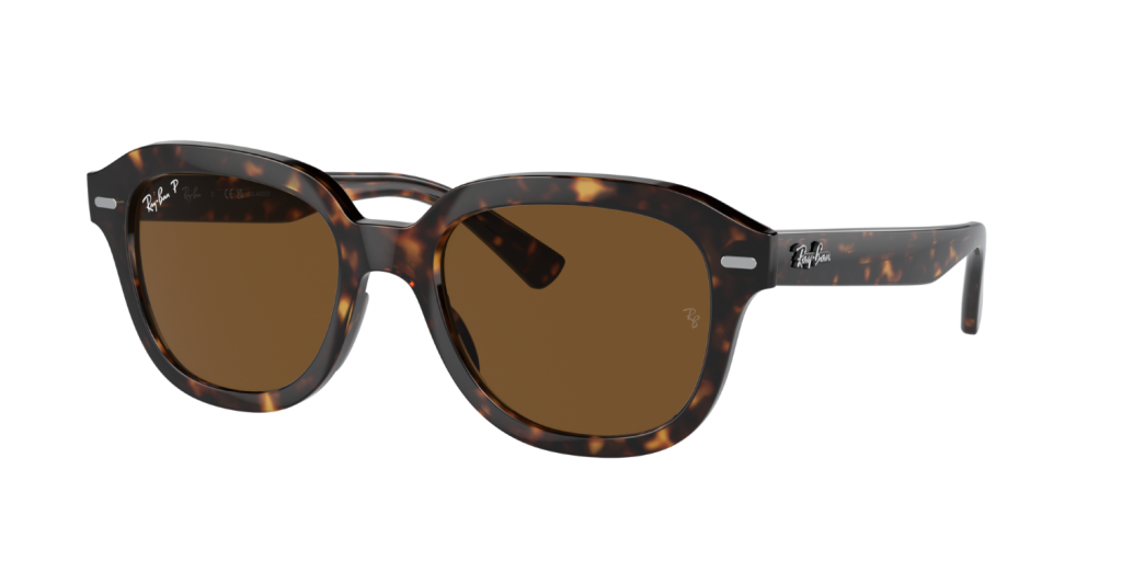 Ray-Ban Erik, Havana, Polar Brown, Size 53 (XL)