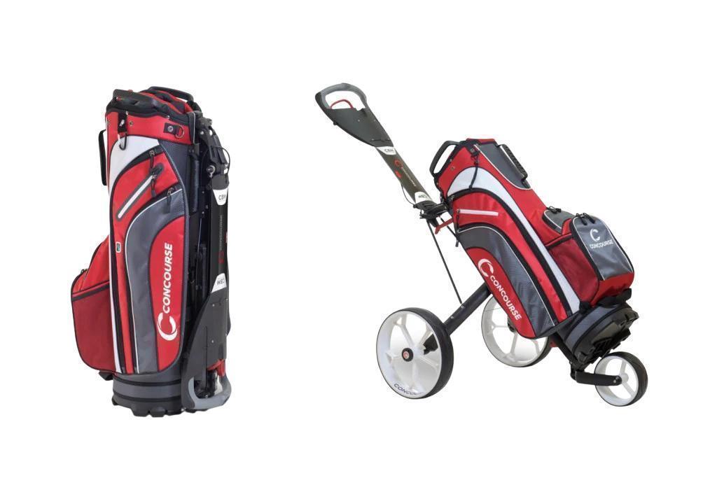 Concourse CBM3 Bag & Buggy Combo - Ultra Light Red -