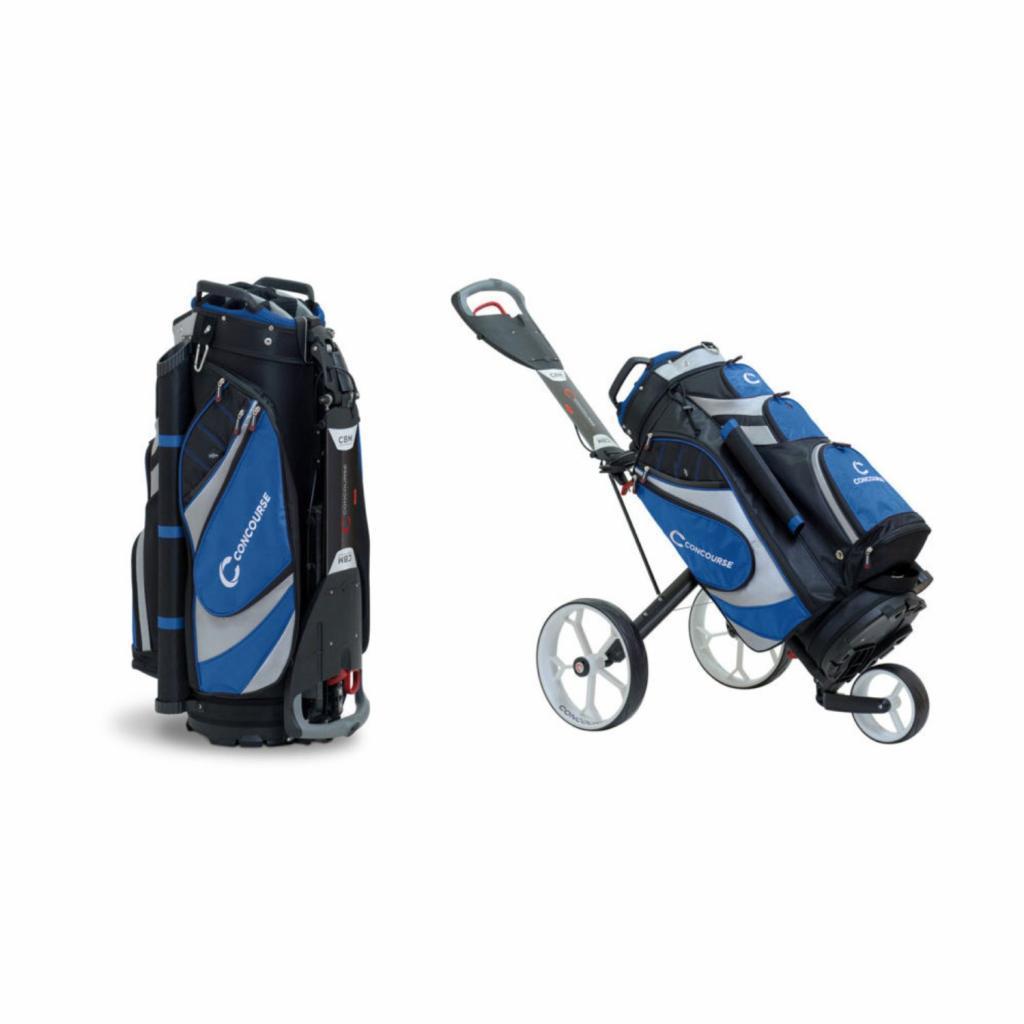 Concourse CBM3 Bag & Buggy Combo - Black & Blue