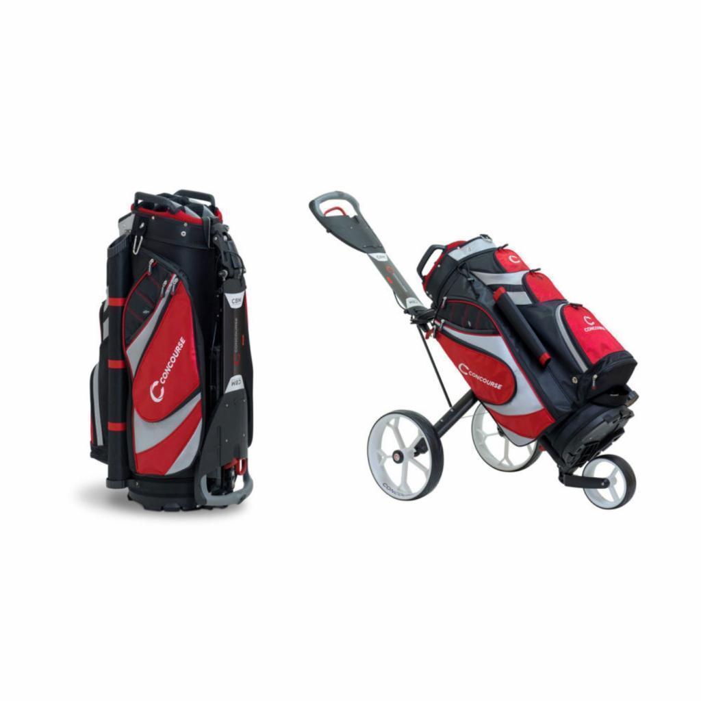 Concourse CBM3 Bag & Buggy Combo - Black & Red