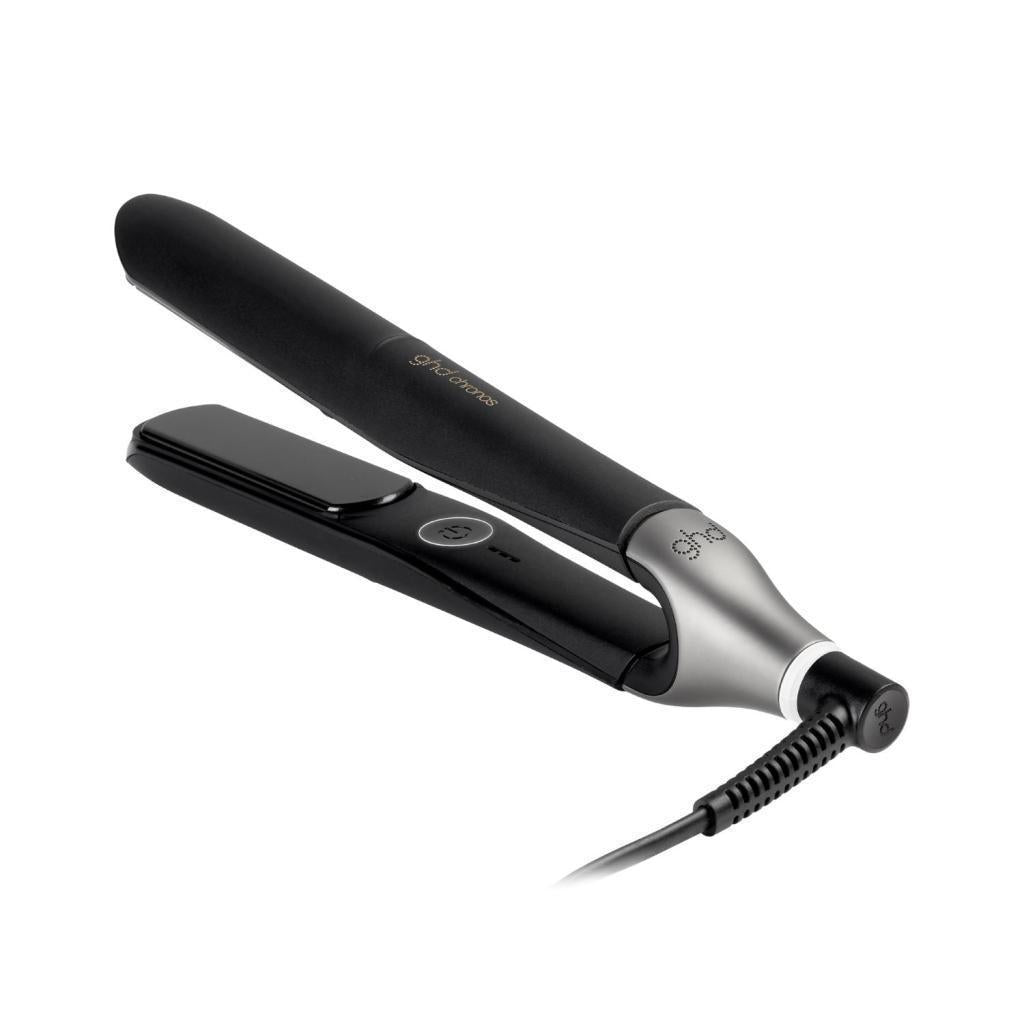ghd Chronos Ultra-Fast HD Hair Straightener in Black + GWP (Bodyguard Heat Protector 120ml)