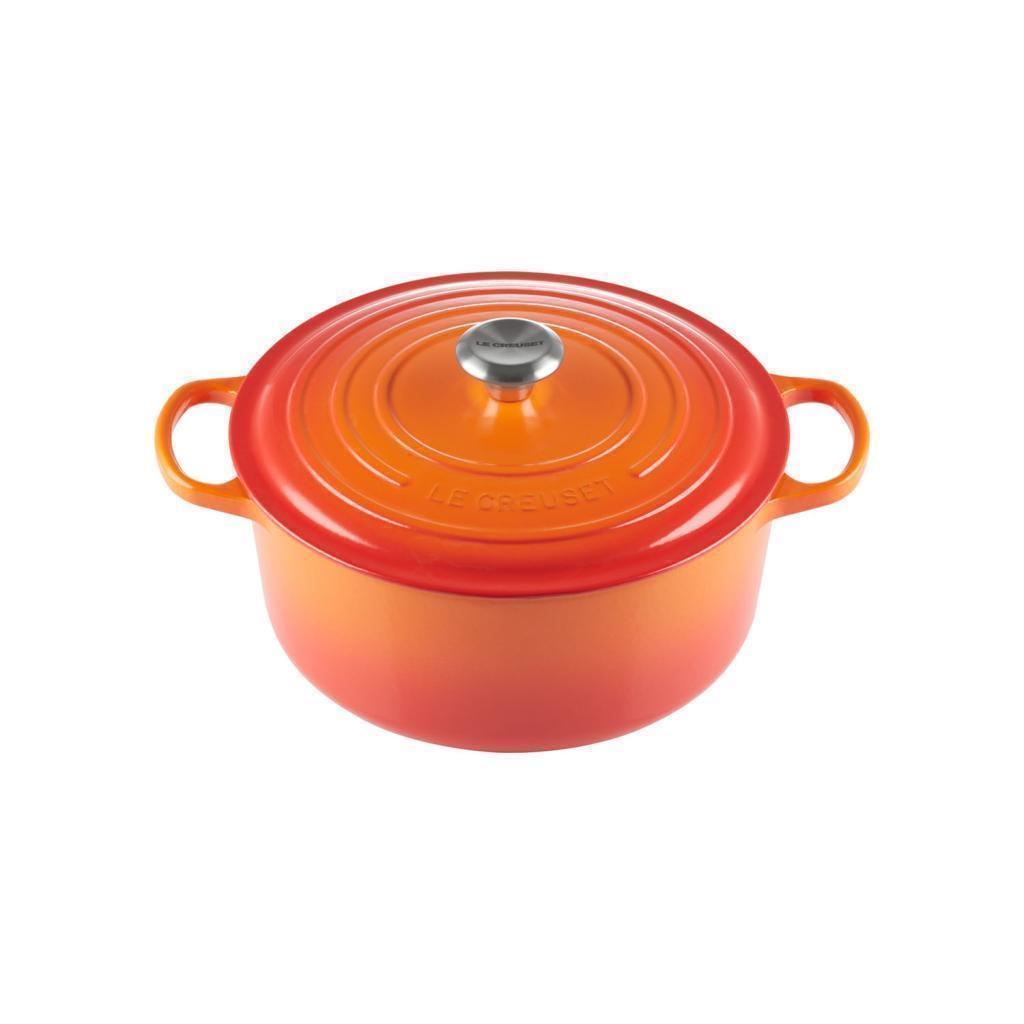 Le Creuset Cast Iron 28cm Round Casserole - Volcanic