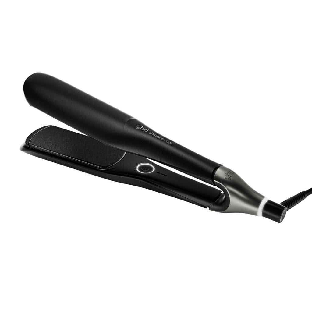 ghd chronos max wide plate hair straightener Black + GWP (Bodyguard Heat Protector 120ml)