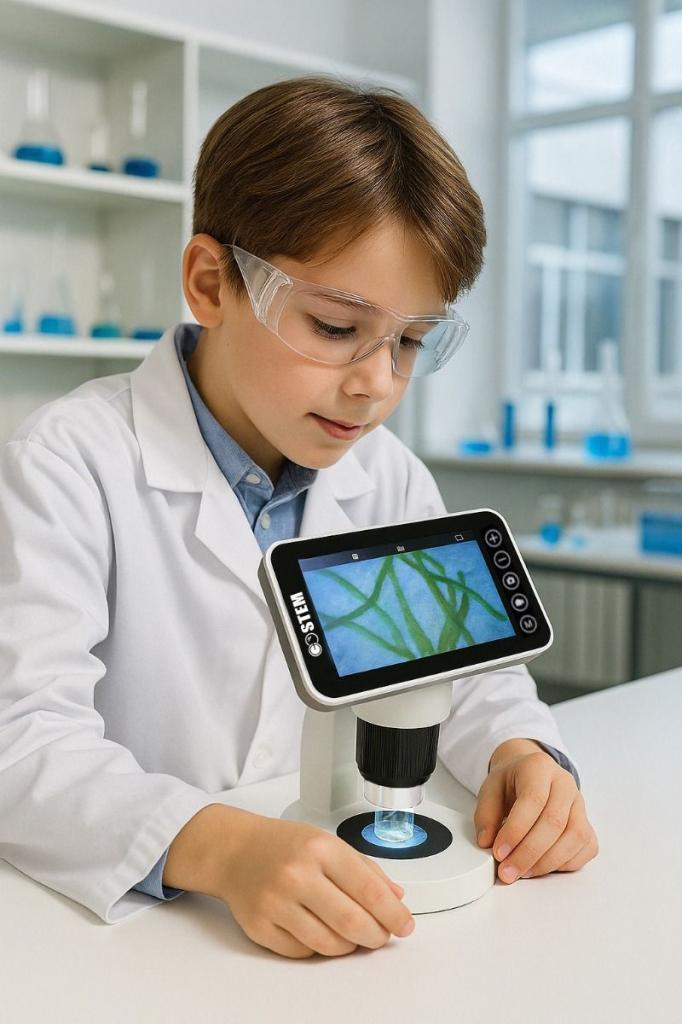 GO STEM 4" LCD Smart Digital Microscope Complete Kit