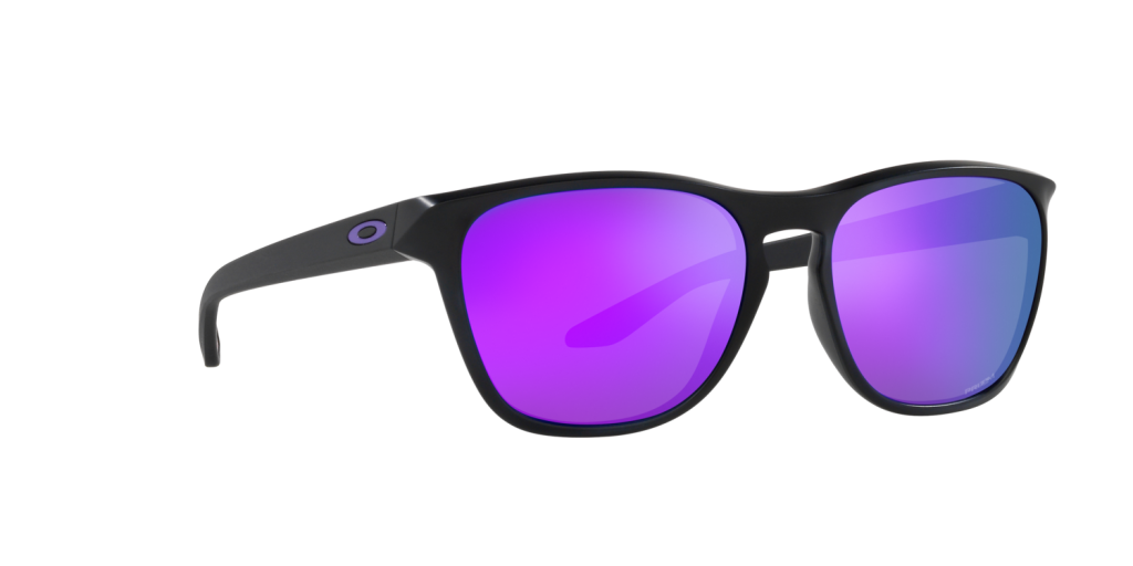 Oakley Womens Unisex Manorburn Matte Black Frame/Prizm Violet Lenses Size 56 (L)