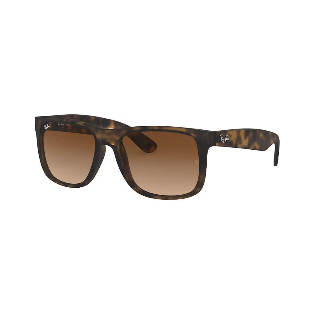 Ray-Ban Justin Rubber Havana w Brown Grad, Size 55 (S)