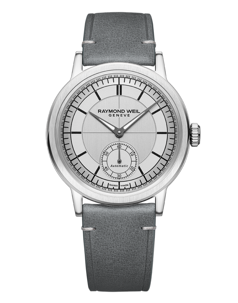 Millesime Men's Automatic Grey Small Seconds Watch, 39.5 mm