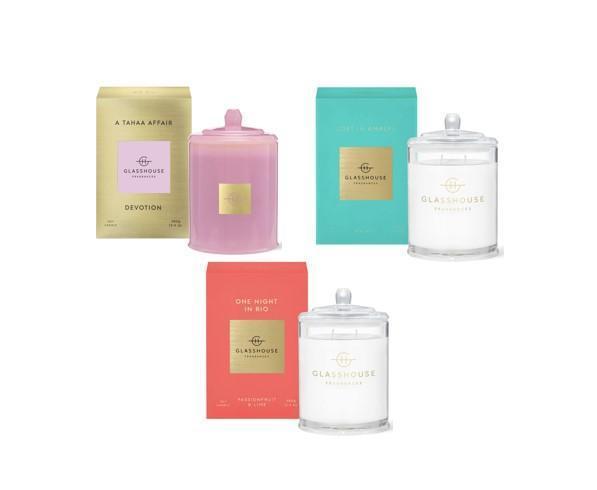 Glasshouse Fragrances A Tahaa Affair (Vanilla Caramel) + Lost In