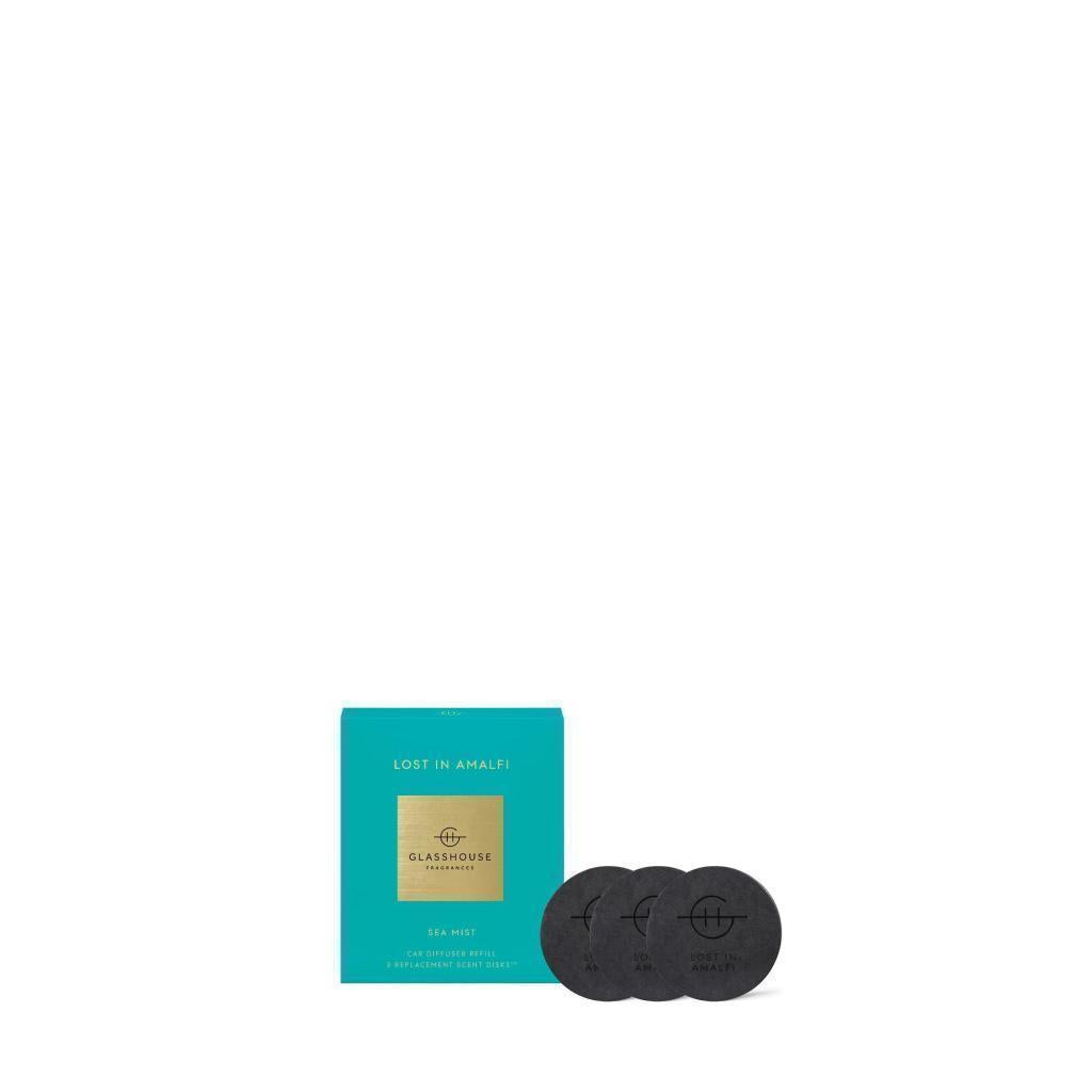 Glasshouse Car Scent Disk refills Lost in Amalfi x3 pack SAP-FGT003AMALF