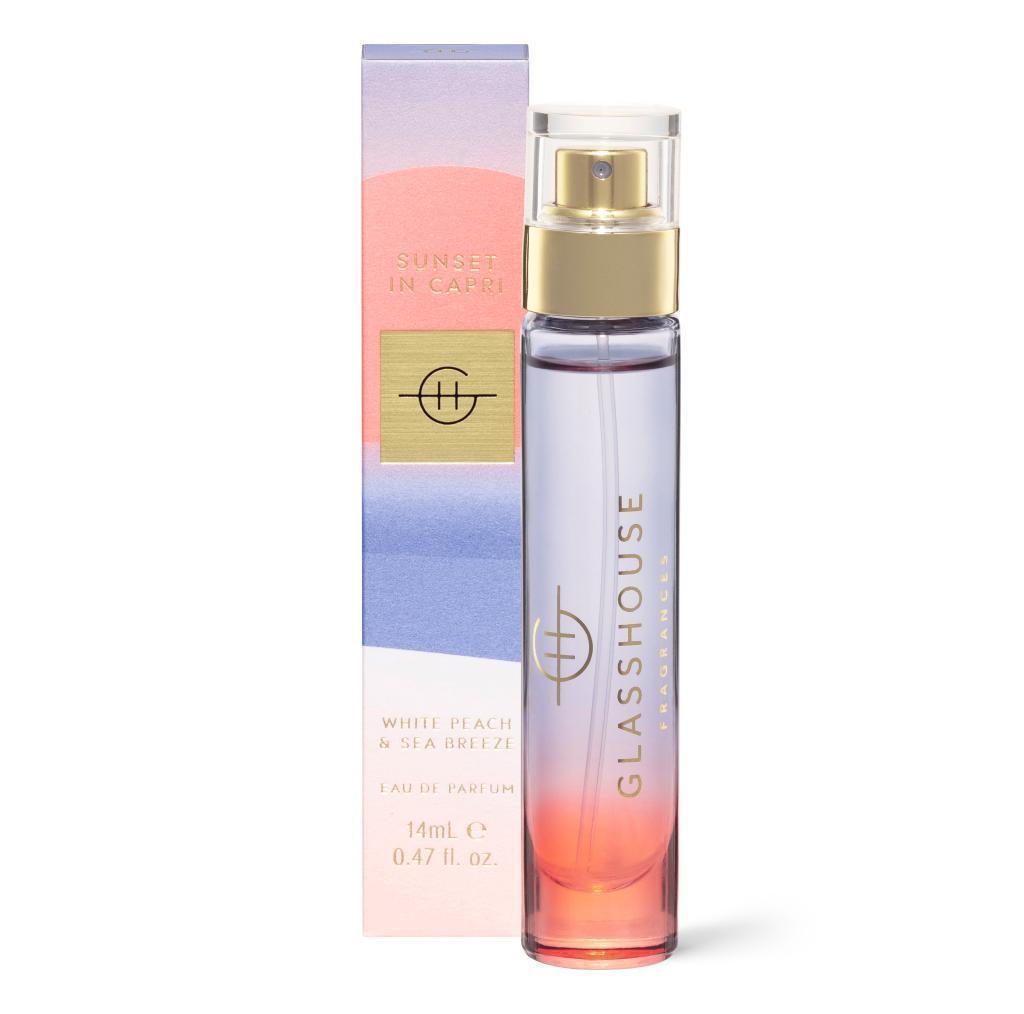 Glasshouse Fragrances Sunset in Capri 14ml Eau de Parfum (White Peach & Sea Breeze)