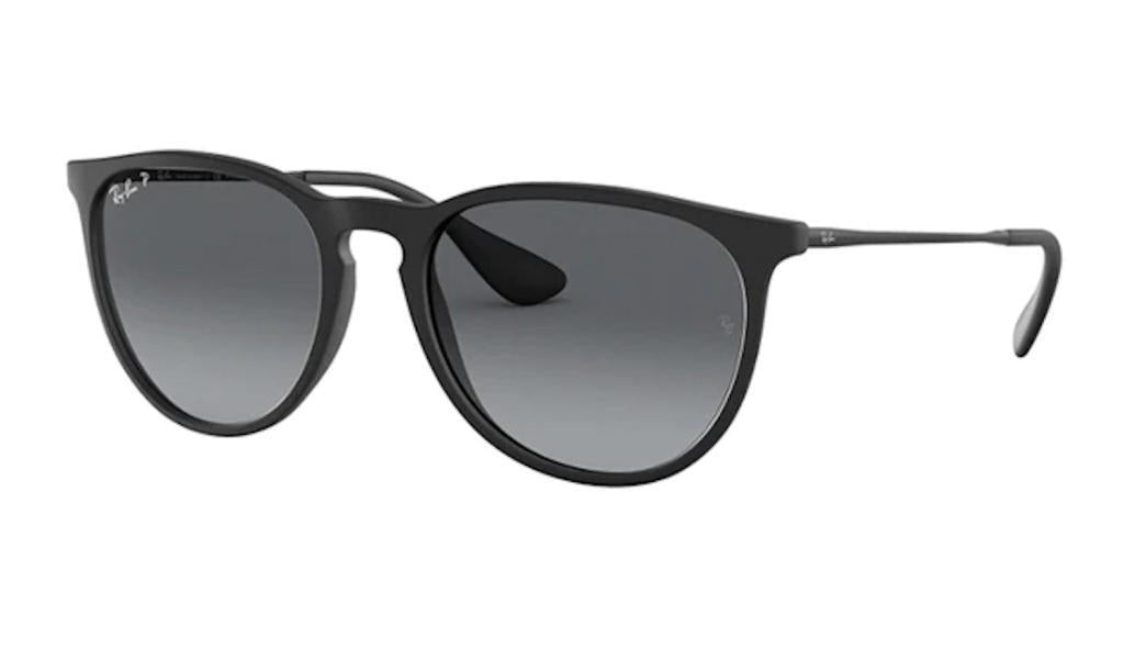 Ray-Ban Erika Black with Grey Grad Polar, Size 54 (M)