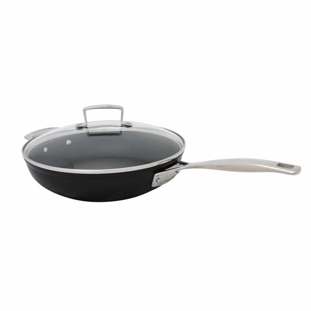 Le Creuset Toughened Non-Stick 28cm Deep Frypan & Toughened Non-Stick 28cm Glass Lid