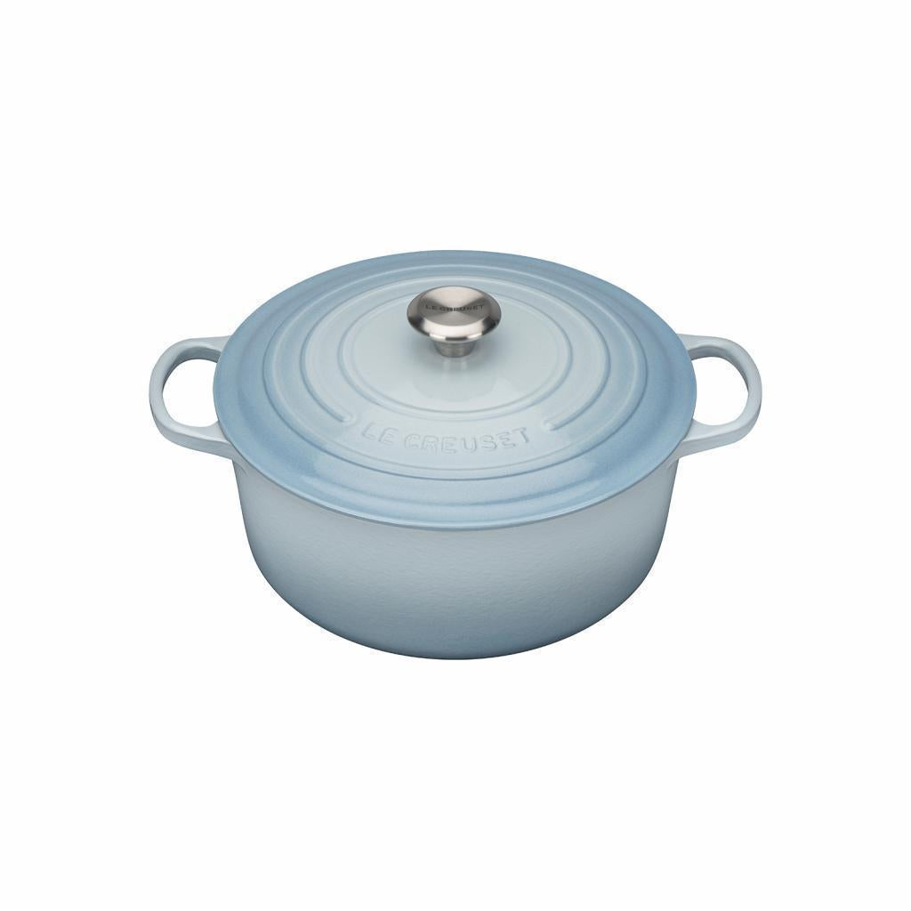 Le Creuset Cast Iron 28cm Round Casserole - Coastal Blue