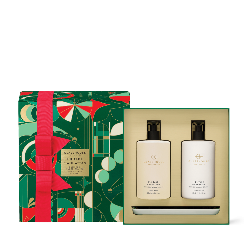 Glasshouse GF 450ml Hand Lotion & 450ml Hand Wash - Hand Care Duo Set - Christmas - I'll Take Manhattan - X24