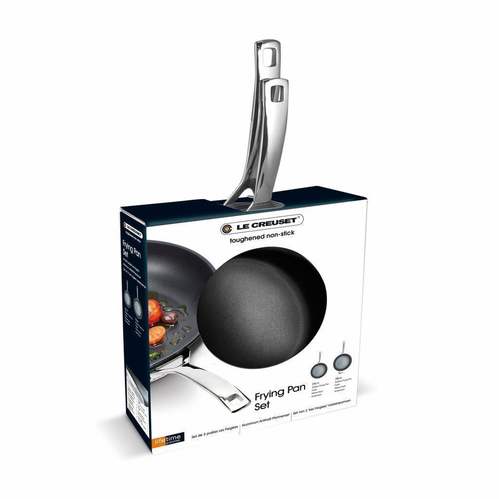 Le Creuset Toughened Non-Stick 2pc Fry Pan Set (24 & 28cm)