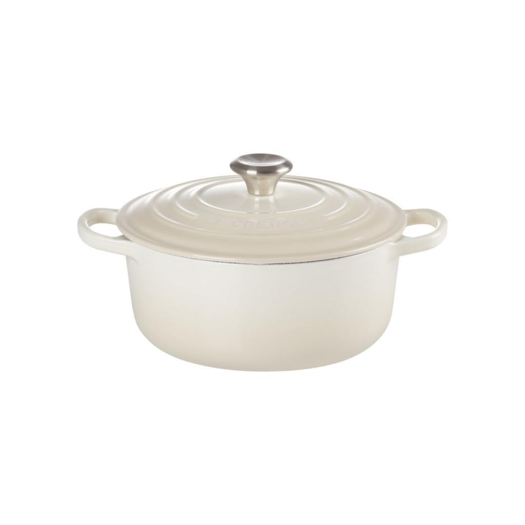 Le Creuset Cast Iron Round Casserole 20cm - Meringue