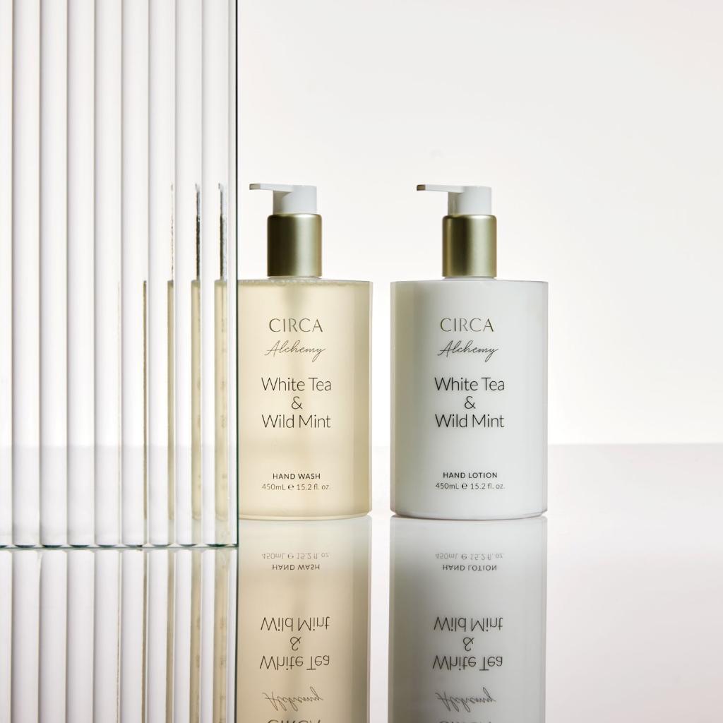 Circa Rose & Lychee Hand Wash and Hand Lotion 450ml Set (SAP-FCL450ROSEL - SAP-FCB450ROSEL)