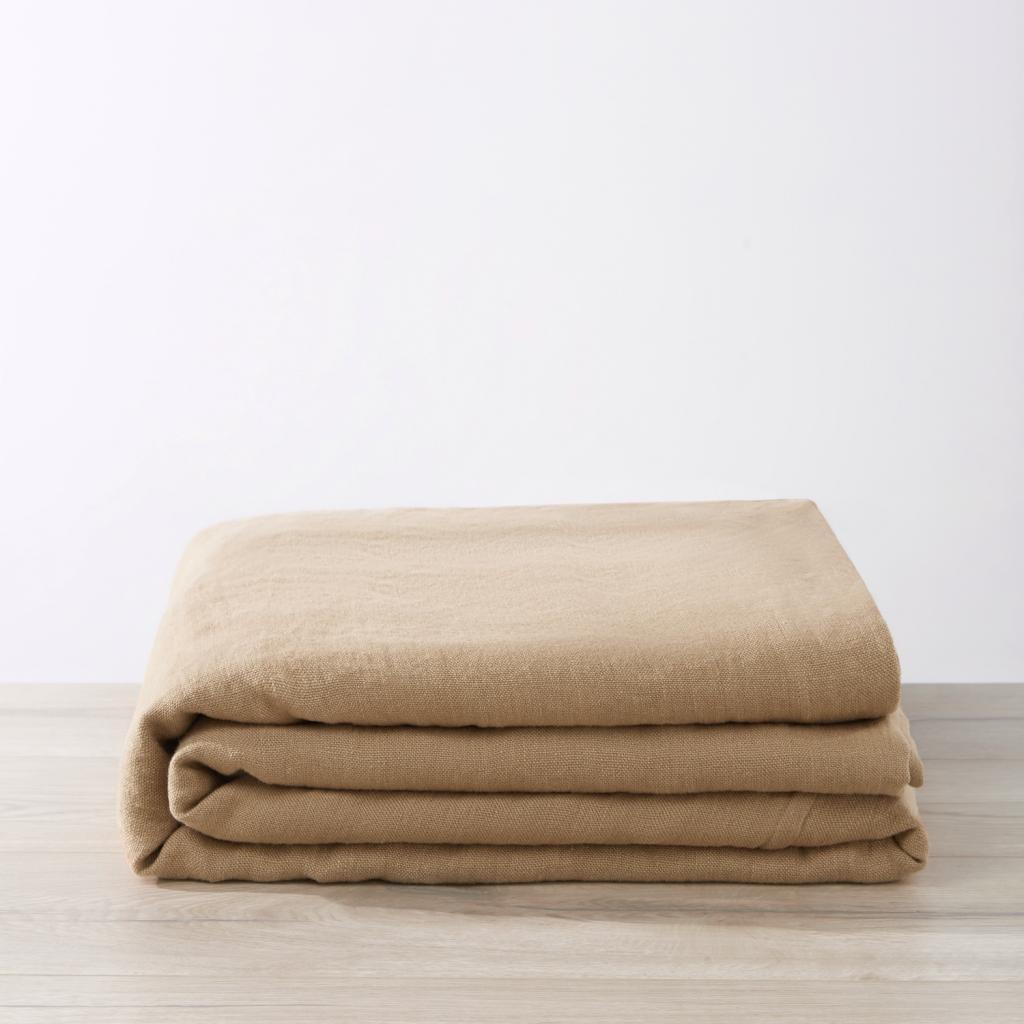 Cultiver Heavyweight Linen Bedcover Sand