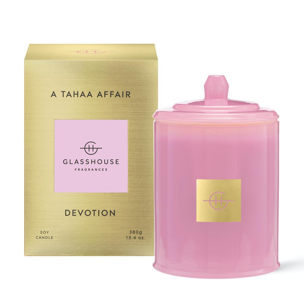 Glasshouse Fragrances 380g A Tahaa Affair (Vanilla Caramel) Candle x 3 pack