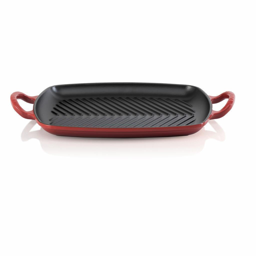 Le Creuset Cast Iron 30cm Rectangular Grill - Cerise