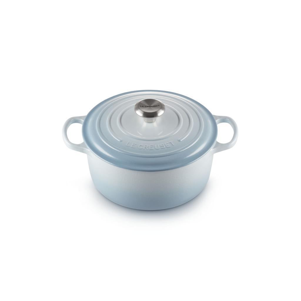 Le Creuset Cast Iron 20cm Round Casserole - Coastal Blue