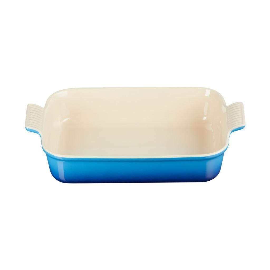 Le Creuset Heritage 32cm Deep Rectangular Dish - Azure Blue
