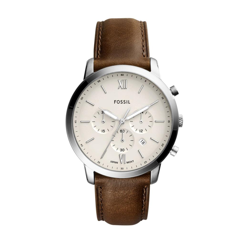 Fossil Gent Neutra 44MM Cream Watch