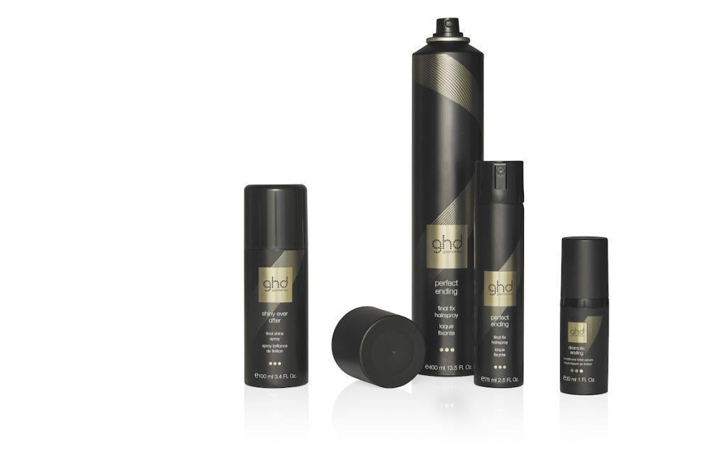 ghd Finishing bundle (Final Shine Spray + Smooth & finish serum + Full size & handbag size final fix hairspray)