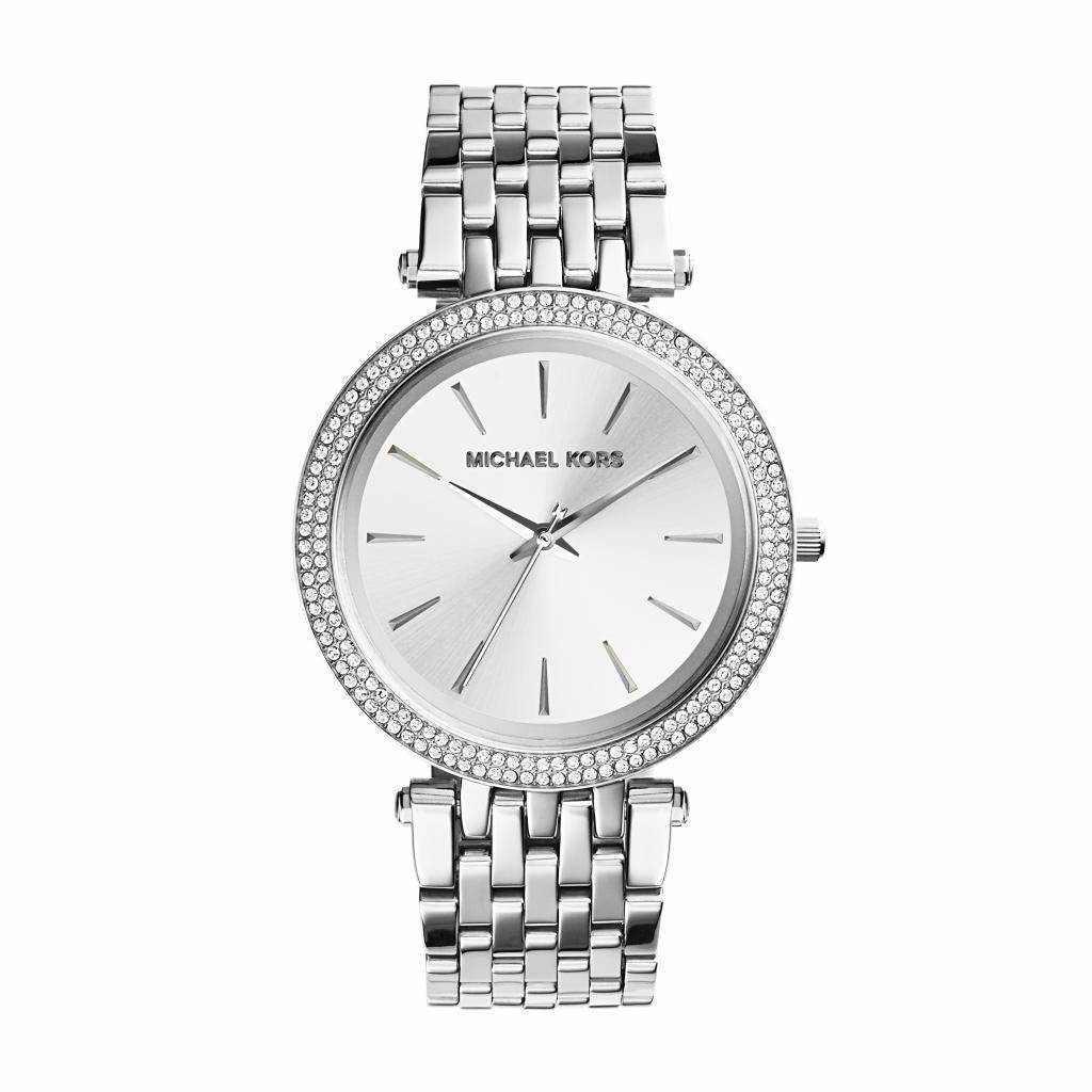 Michael Kors Ladies Darci Silver-Tone Stainless Steel Bracelet Watch