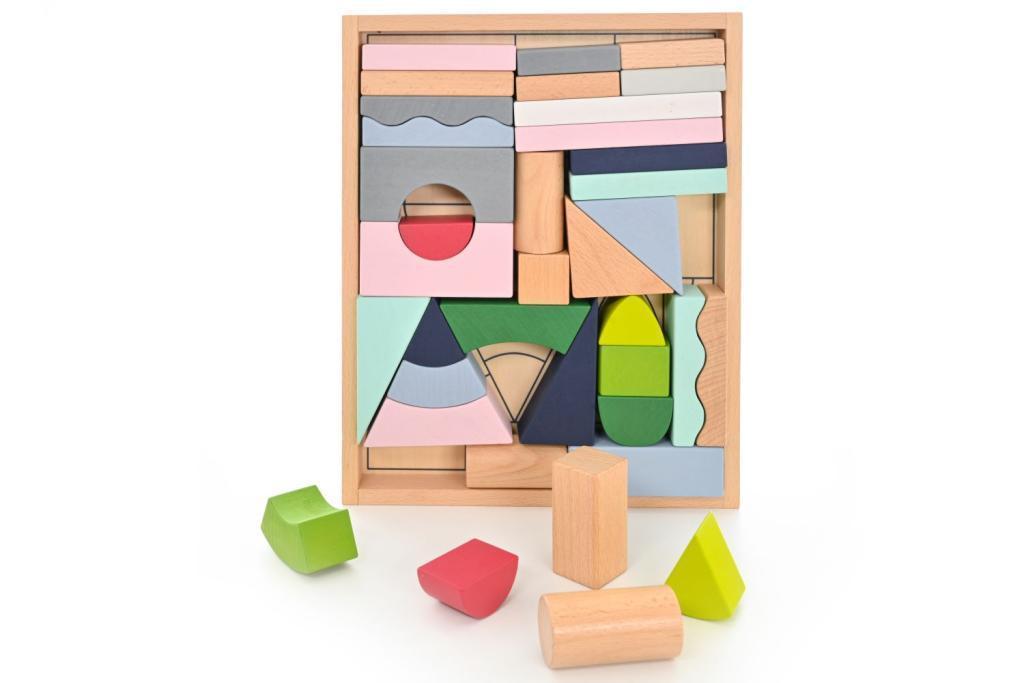 Everearth Stylish Building Blocks (37 pieces)
