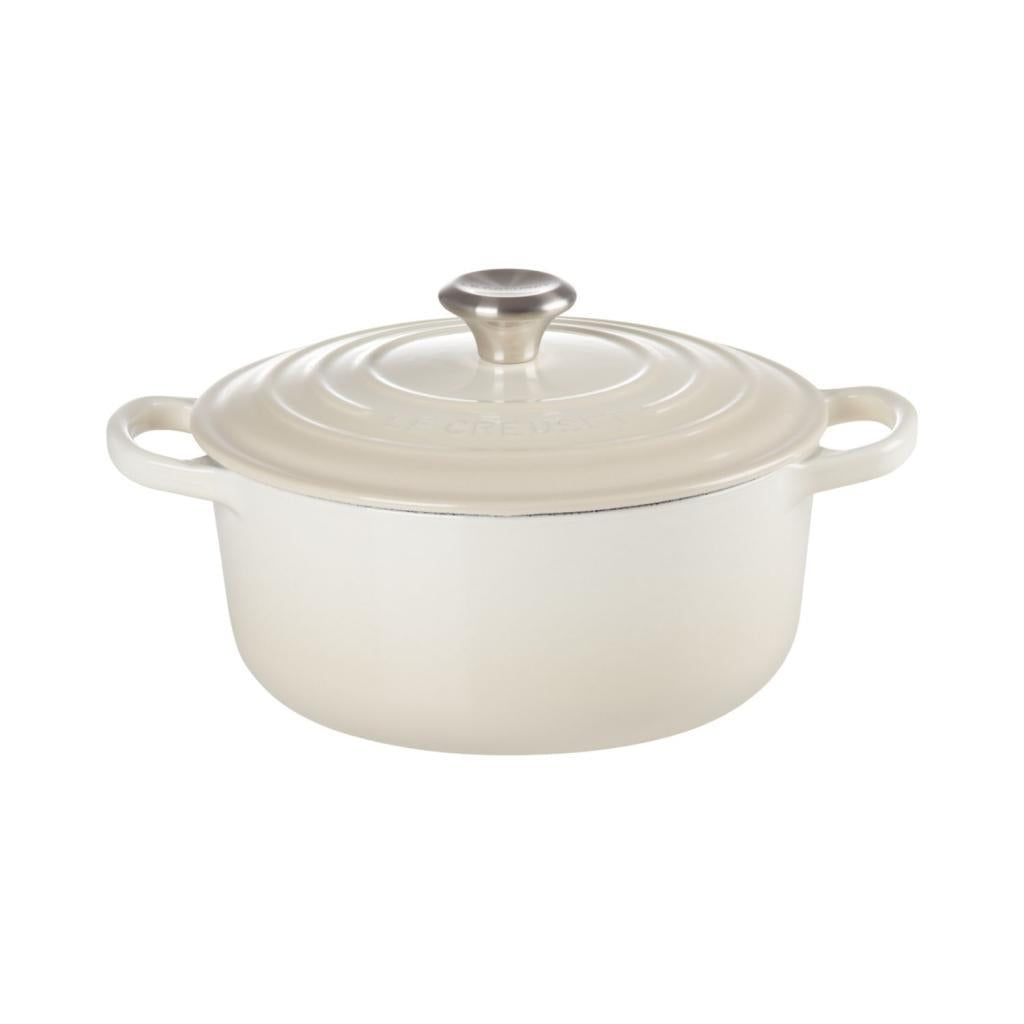Le Creuset Cast Iron Round Casserole 24cm - Meringue