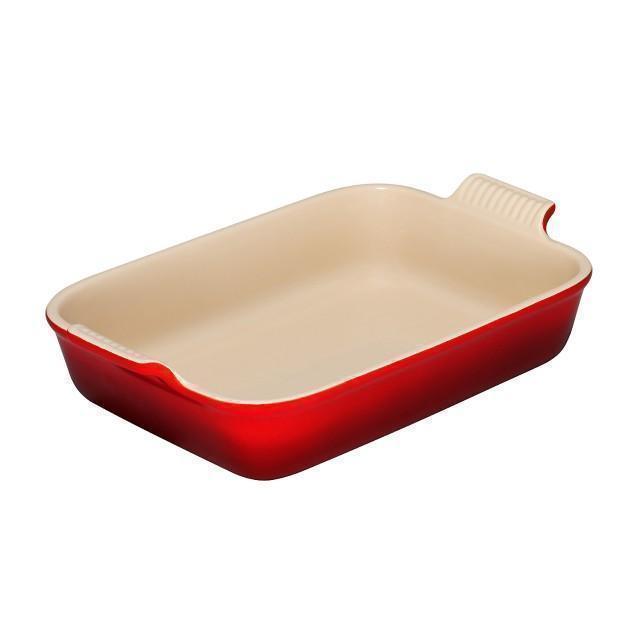 Le Creuset Heritage 32cm Deep Rectangular Dish - Cerise