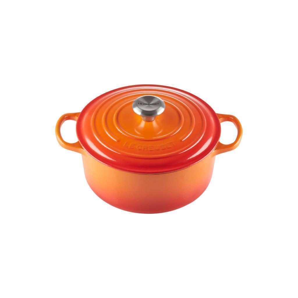 Le Creuset Cast Iron 24cm Round Casserole - Volcanic