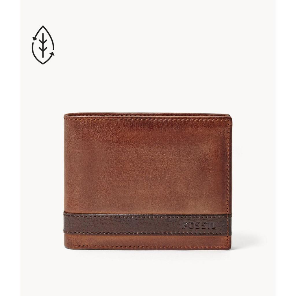 Fossil Men's Quinn Flip ID Bifold Brown