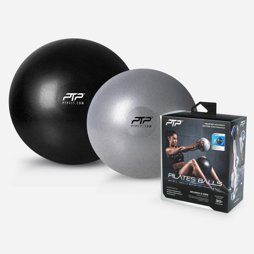 PTP PILATES BALLS COMBO (S & M) SILVER AND BLUE