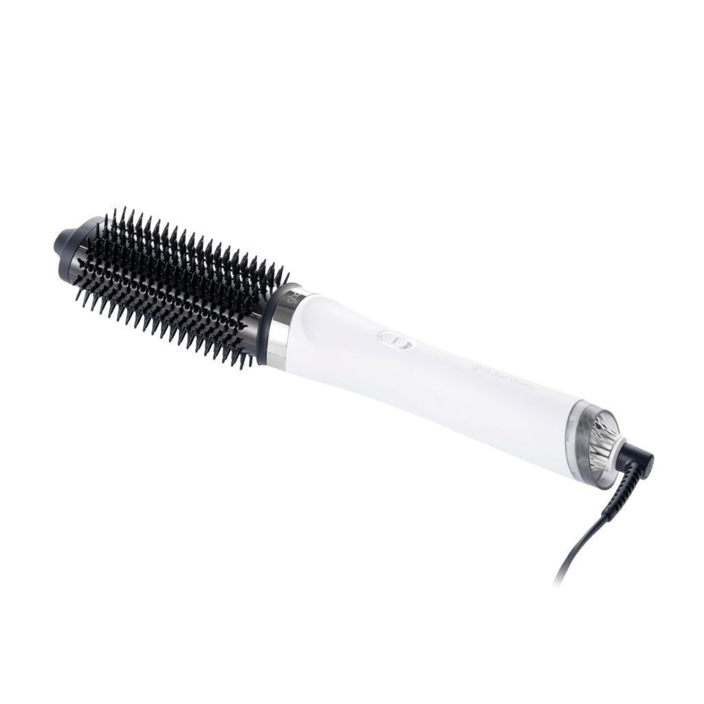 ghd duet blow dry 2-in-1 hair dryer brush in white + GWP (Bodyguard Heat Protector 120ml)