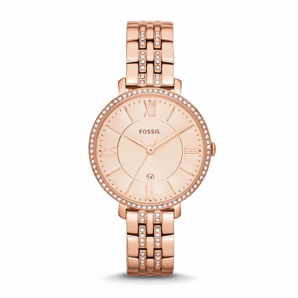 Fossil Ladies Jacqueline Rose-Tone Stainless Steel 36MM Watch