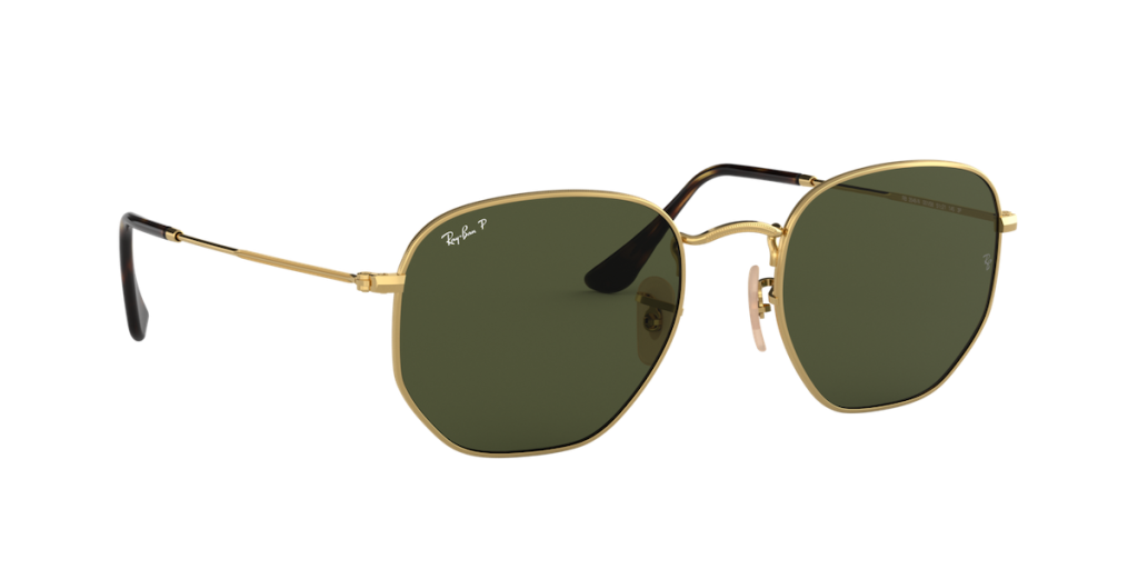 Ray-Ban Hexagonal Arista w Polar Green. Size 51 (M)