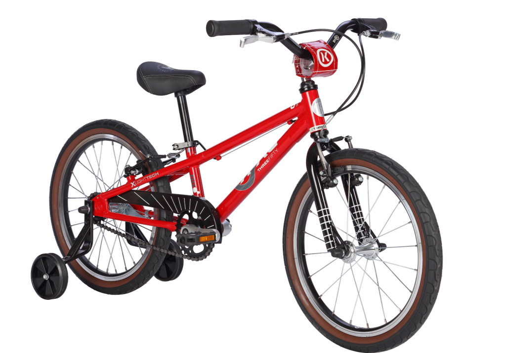 BYK E350 BB - Boys Bright Red Bike - Age: 4 - 6 years White / Bright Red