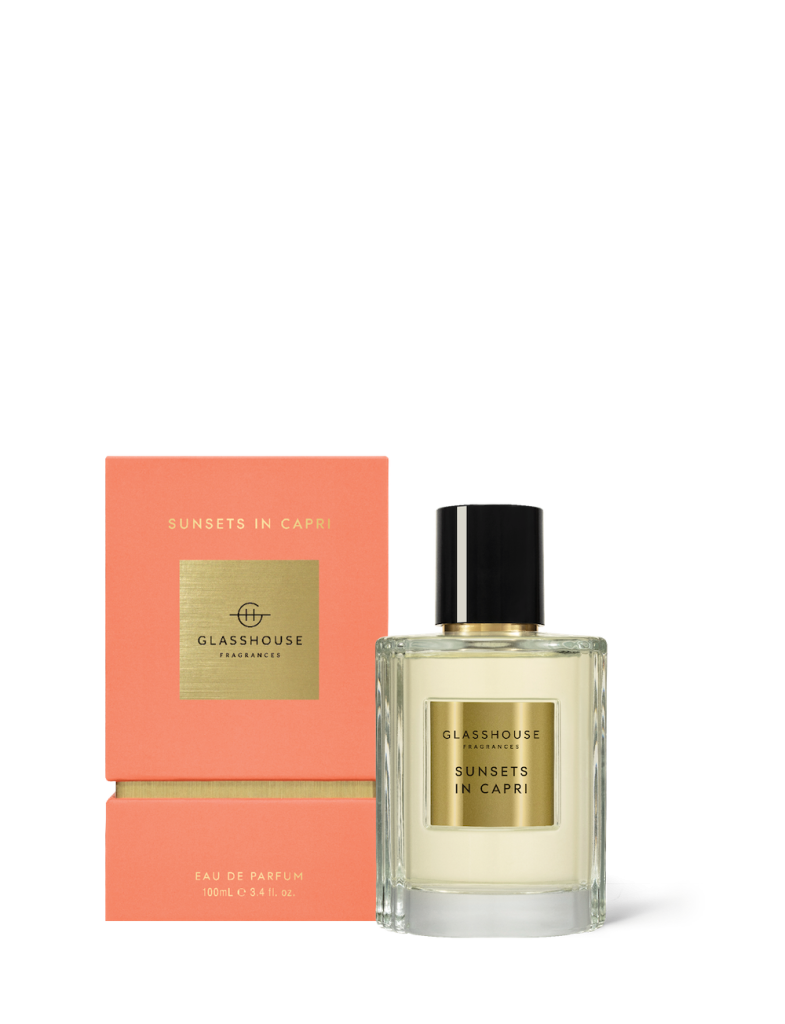 Glasshouse Sunsets in Capri - 100ml Eau de Parfum White Peach & Sea Breeze