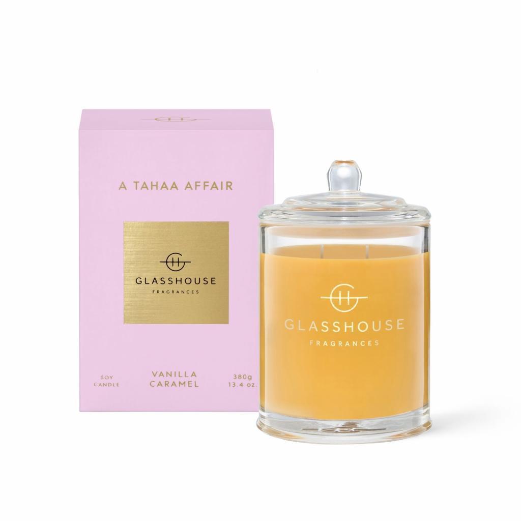 Glasshouse Fragrances 380g A Tahaa Affair (Vanilla Caramel) Candle