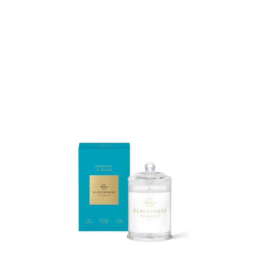 Glasshouse Midnight In Milan 60g Saffron & Rose Soy Candle