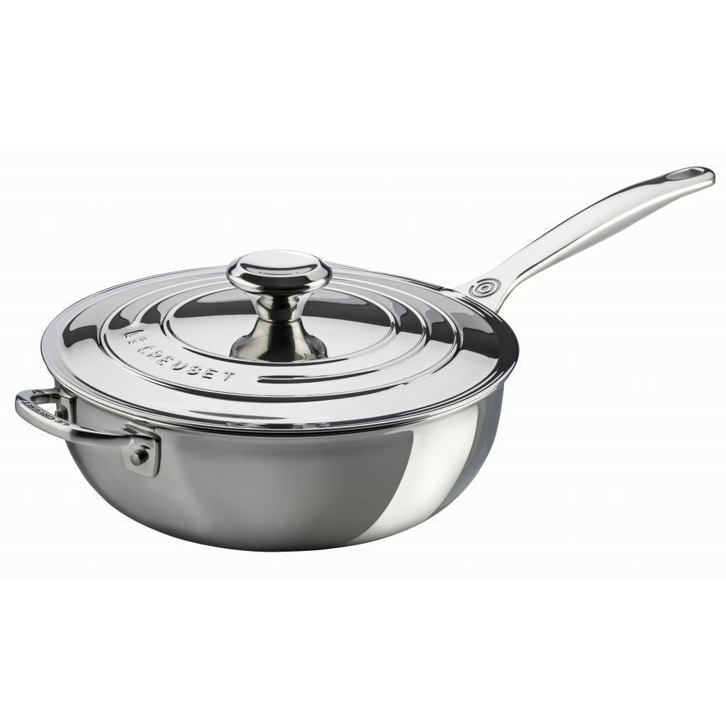Le Creuset Signature 3-ply Stainless Steel 24cm N/Stk Chef Pan