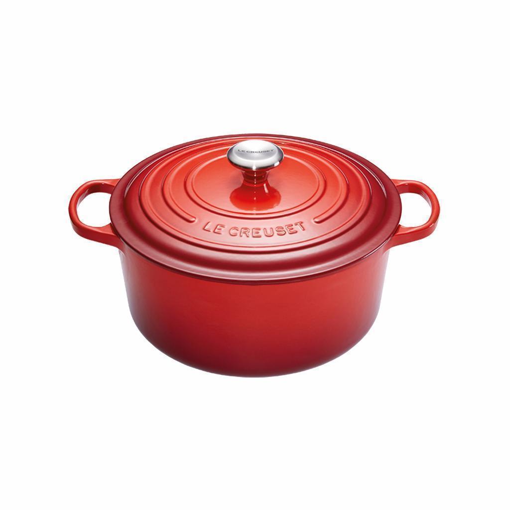 Le Creuset Cast Iron Round Casserole 20cm - Cerise