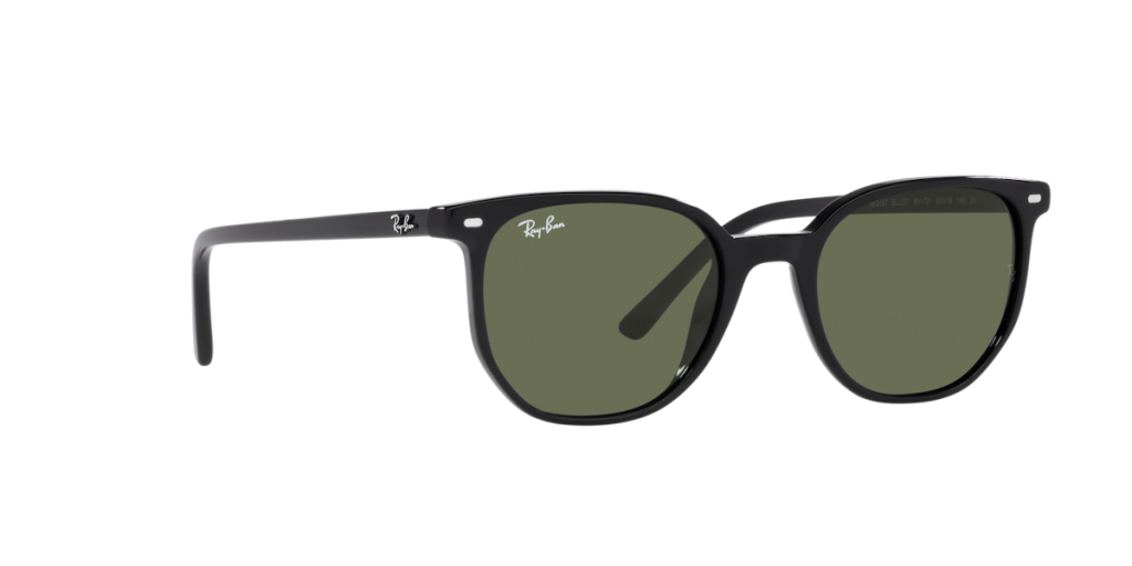 Ray-Ban Elliot Black W Green, Size 52 (S)