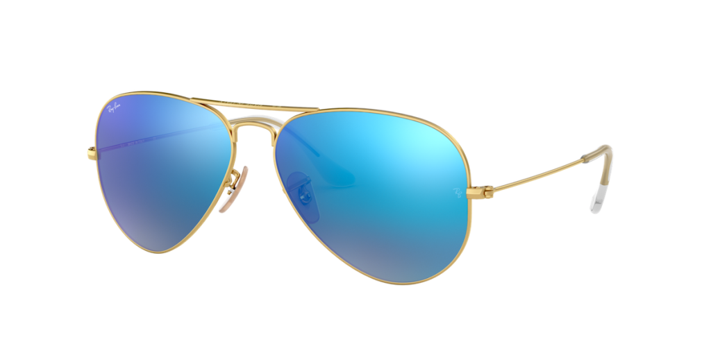 Ray-Ban Aviator Flash Lenses Sunglasses Size 58 (XL)