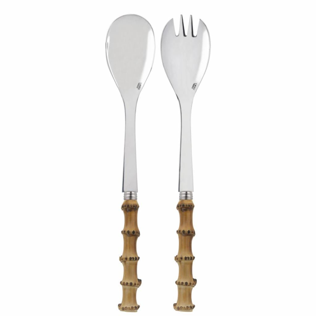 Sabre Paris 2 piece genuine Bambou Salad Server Set Panda