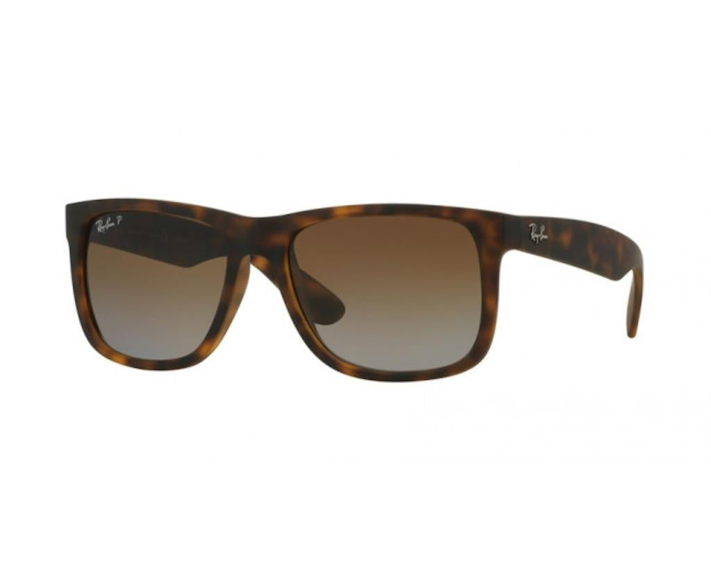 Ray-Ban Justin Rubber Havana w Brown Grad Polar, Size 55 (S)